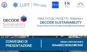 DECODE SUSTAINABILITY all’Orto Botanico – Galleria immagini